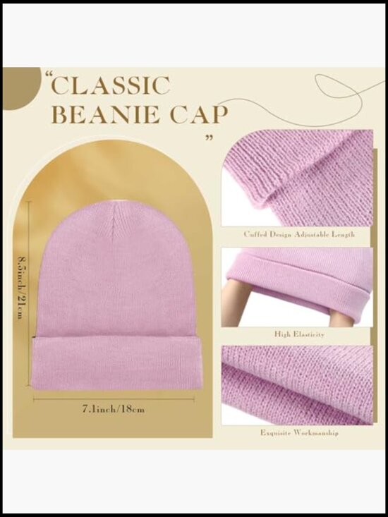 Winter Beanies and Gloves Combo Pack, Knit Hats and Gloves Bulk for Cold main image 7